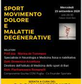 Sport, movimento, dolore e malattie degenerative