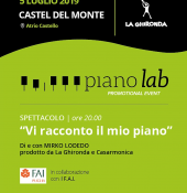 Piano Lab 2019 -  ''Vi racconto il mio piano'', di e con Mirko Lodedo