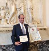 Antonio Maria La Scala  premiato in Campidoglio