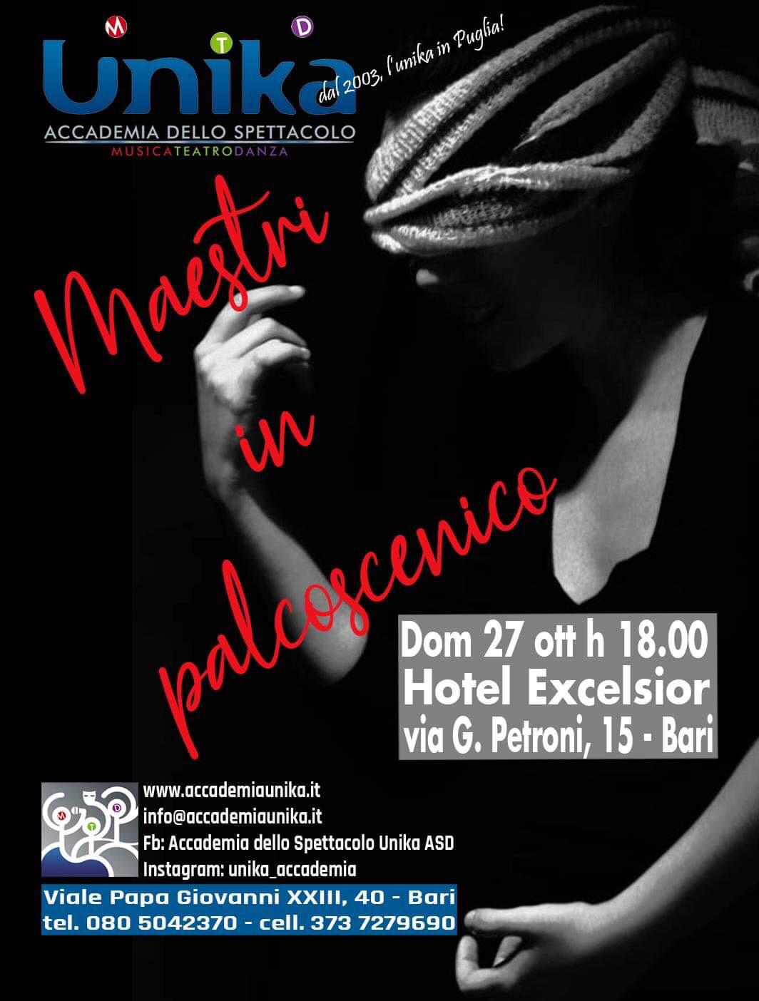 UniKa - ''Maestri in palcoscenico'' - Al via i corsi di danza, teatro e musica con un spettacolo interpretato dai docenti. Da quest’anno tra gli insegnanti anche Marco Armani
