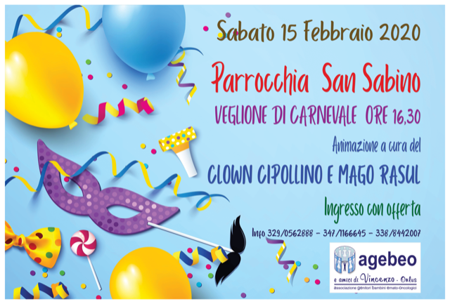 VEGLIONE DI CARNEVALE 2020