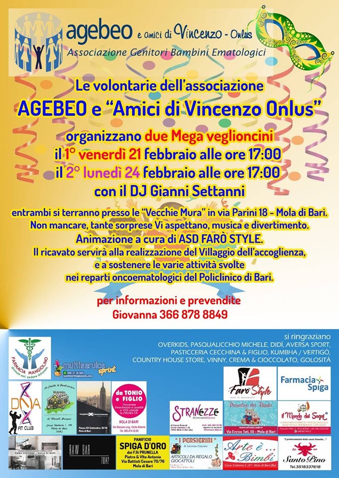 MEGA VEGLIONCINO DI CARNEVALE