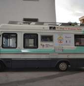 C.S. Medici con il Camper in sostegno dell'Oncologico ''GIovanni Paolo II'' di Bari