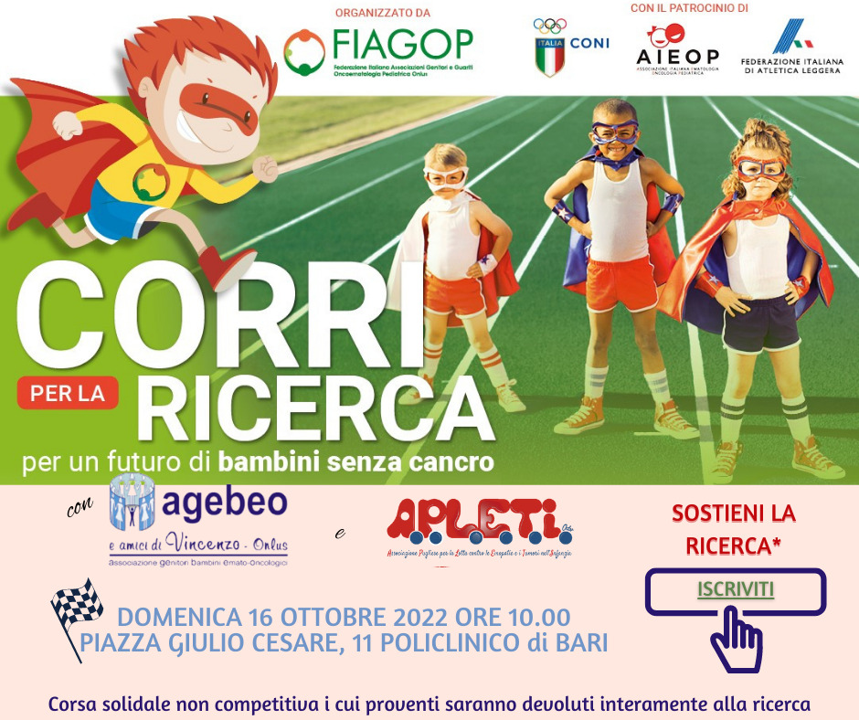 Si corre per la ricerca al Policlinico di Bari