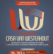 '' FESTIVAL  CASA  VAN WESTERHOUT -  dall 11 al 20 novembre 2022  a Mola di Bari ''