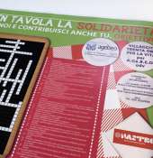 Le tovagliette col cruciverba per fare solidarietà
