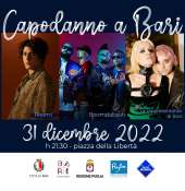 Capodanno a Bari in piazza della Liberta' con Rkomi, Boomdabash e la Rappresentante di Lista