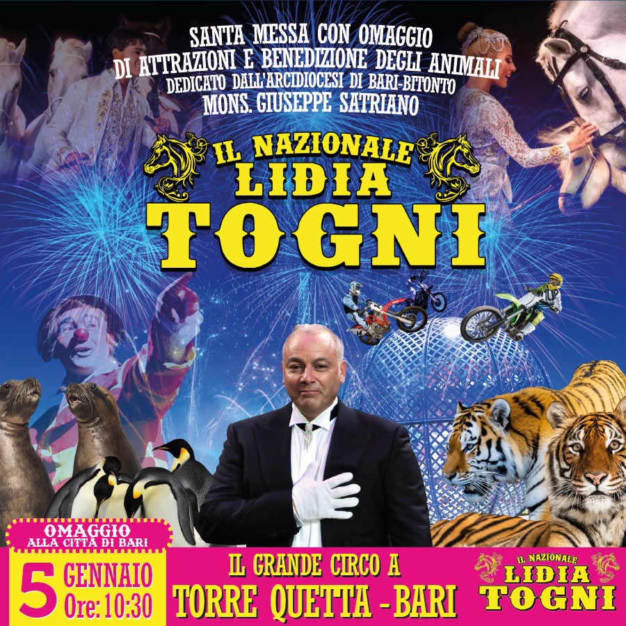 Il Circo Togni organizza una messa per la benedizione degli animali e degli artisti