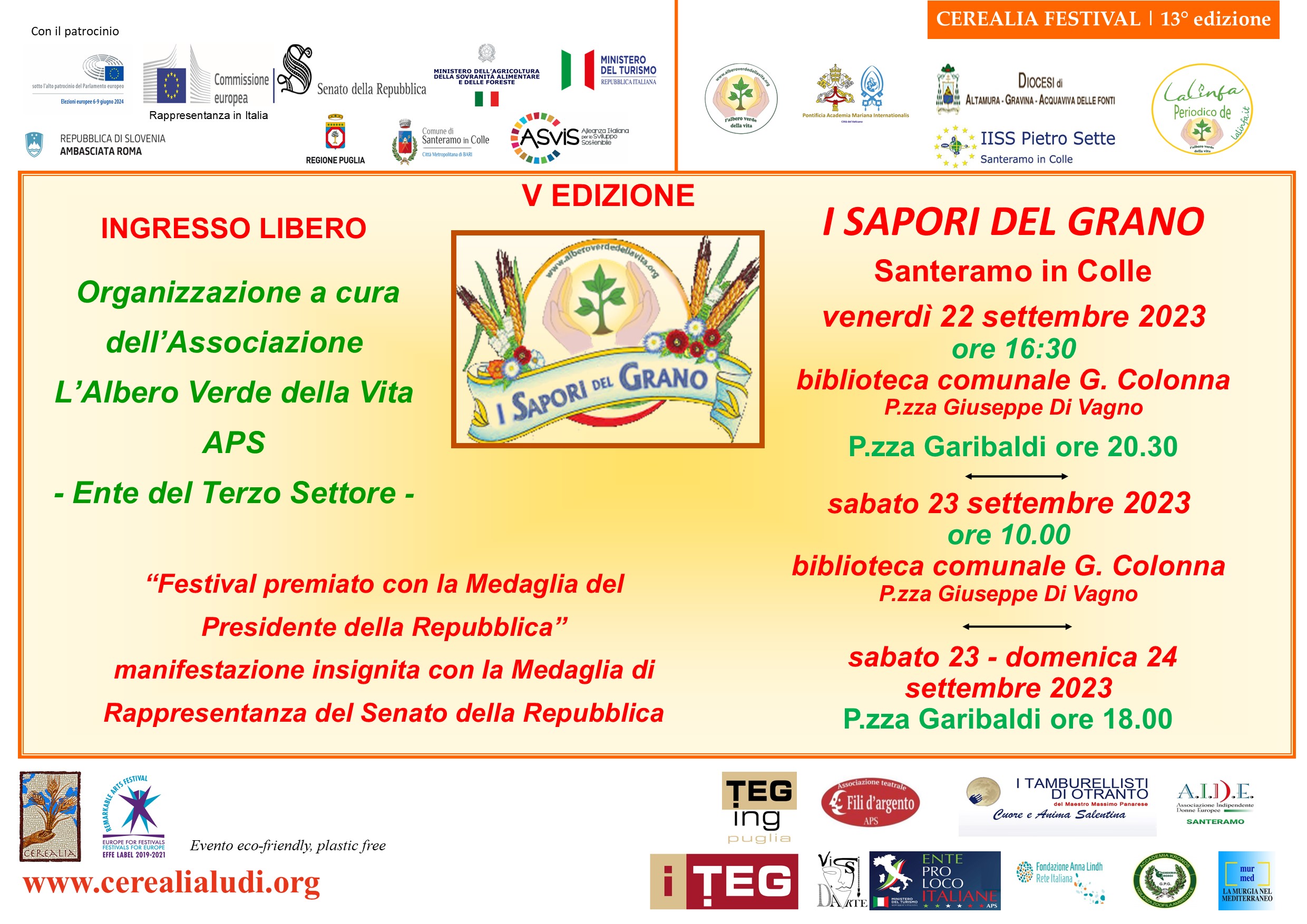 I Sapori del Grano – V edizione: pane, vino ed olio, i tre cibi sacri…