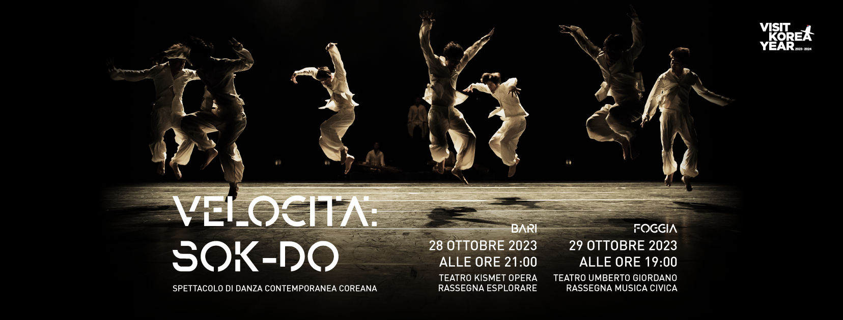 Modern Table, la compagnia di danza contemporanea sudcoreana esordisce a Bari e Foggia con lo spettacolo intitolato ''Velocità: Sok-Do''