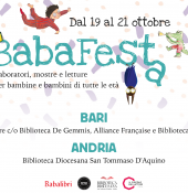 Dal 19 al 21 ottobre la'' BabaFesta'' torna a Bari e Andria