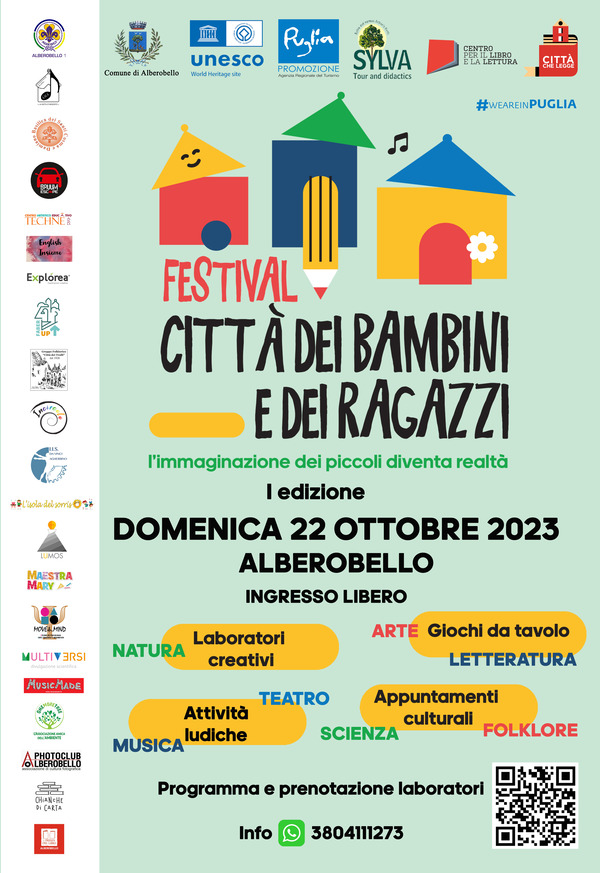 ''Festival la città dei Bambini e dei Ragazzi'' - Al via la prima edizione
