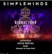 I Simple Minds al ''Locus Festival'' il 30 giugno 2024 concludono una tre giorni di grande musica sulla rotonda di via Paolo Pinto