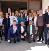 Giuseppe Conte Visita il Villaggio dell'Accoglienza "Agebeo e Trenta Ore per la Vita"