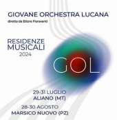 ''Residenze musicali con la G.O.L. Giovane Orchestra Lucana dell’Onyx Jazz Club ad Aliano, Acerenza e Marsico Nuovo''