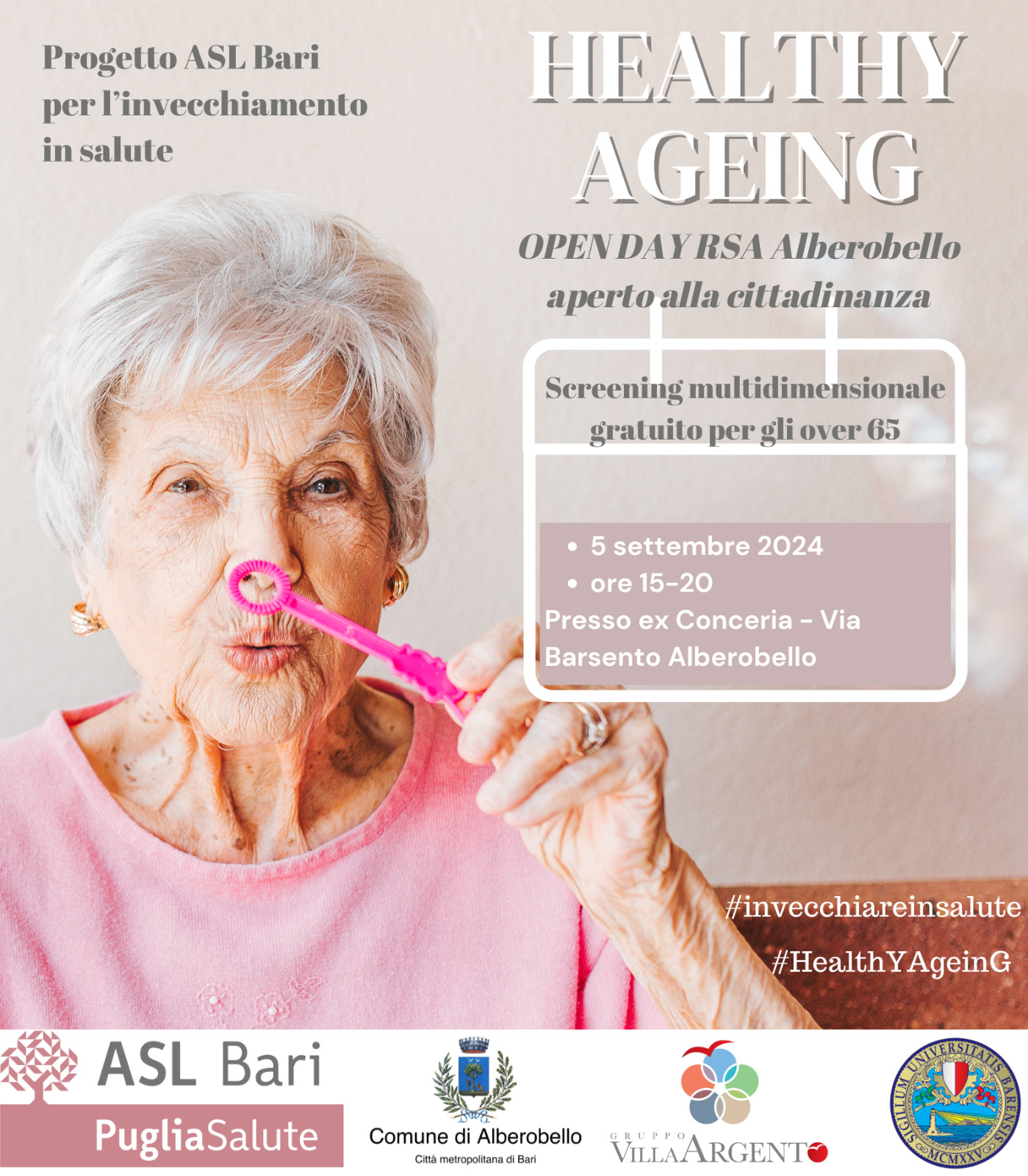 ''HealtY AgeinG'' - Giornata di prevenzione ad Alberobello