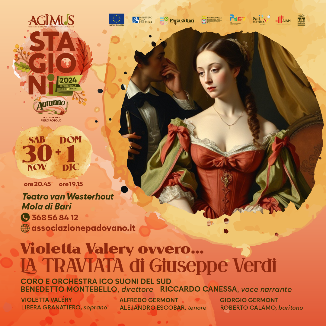 ''LA TRAVIATA di Giuseppe Verdi  al  Teatro Comunale Niccolò van Westerhout a Mola di Bari''