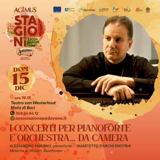 ''I concerti per pianoforte e orchestra... da camera – Teatro Comunale Niccolò van  Westerhout a Mola di Bari''