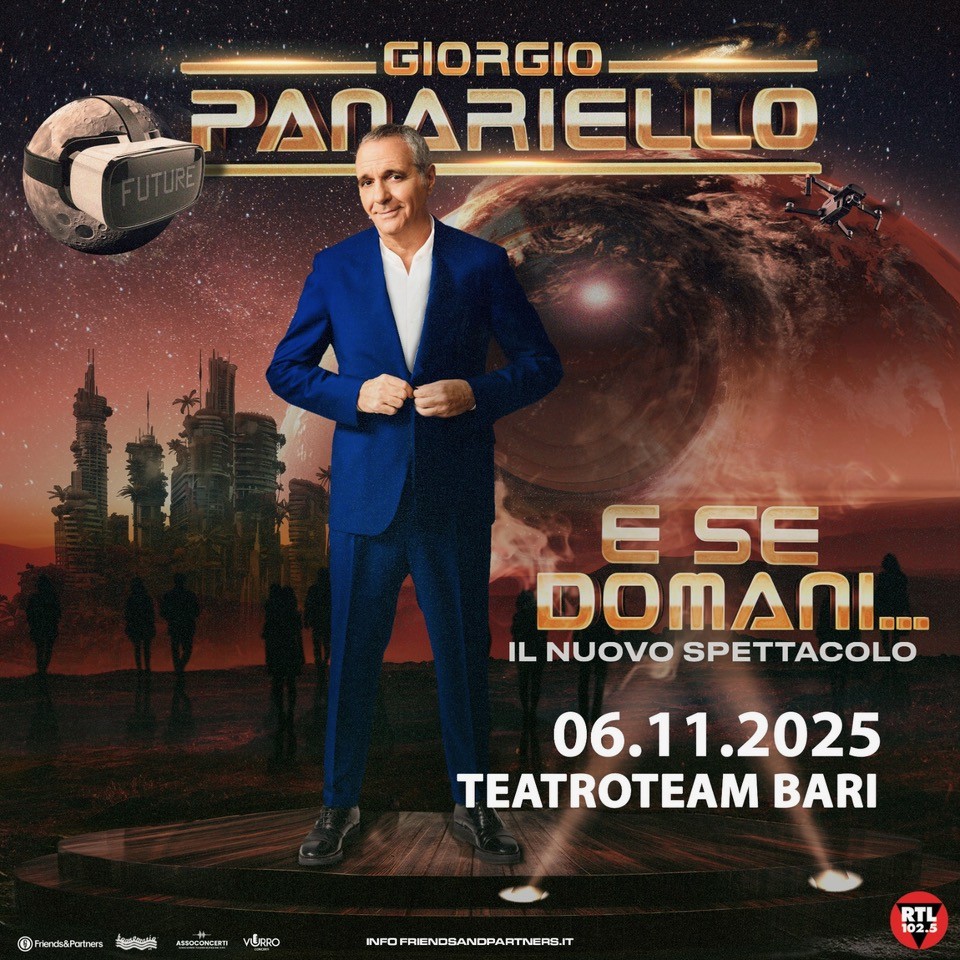 Giorgio Panariello in scena con  ''E se domani''  al TeatroTeam di Bari!