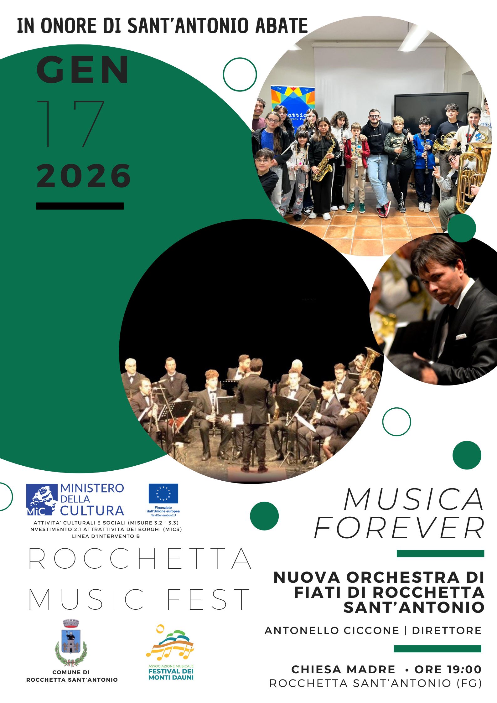 Nuova Orchestra Fiati di Rocchetta, primo concerto per i giovani musicisti