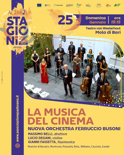 '' LA MUSICA DEL CINEMA - NUOVA ORCHESTRA FERRUCCIO BUSONI - Teatro Niccolò van Westerhout''