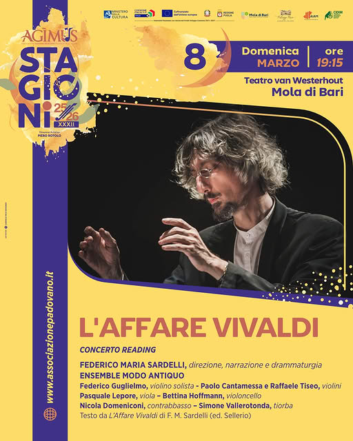 ''L'AFFARE VIVALDI concerto reading- Mola di Bari - Teatro comunale Niccolò van Westerhout''