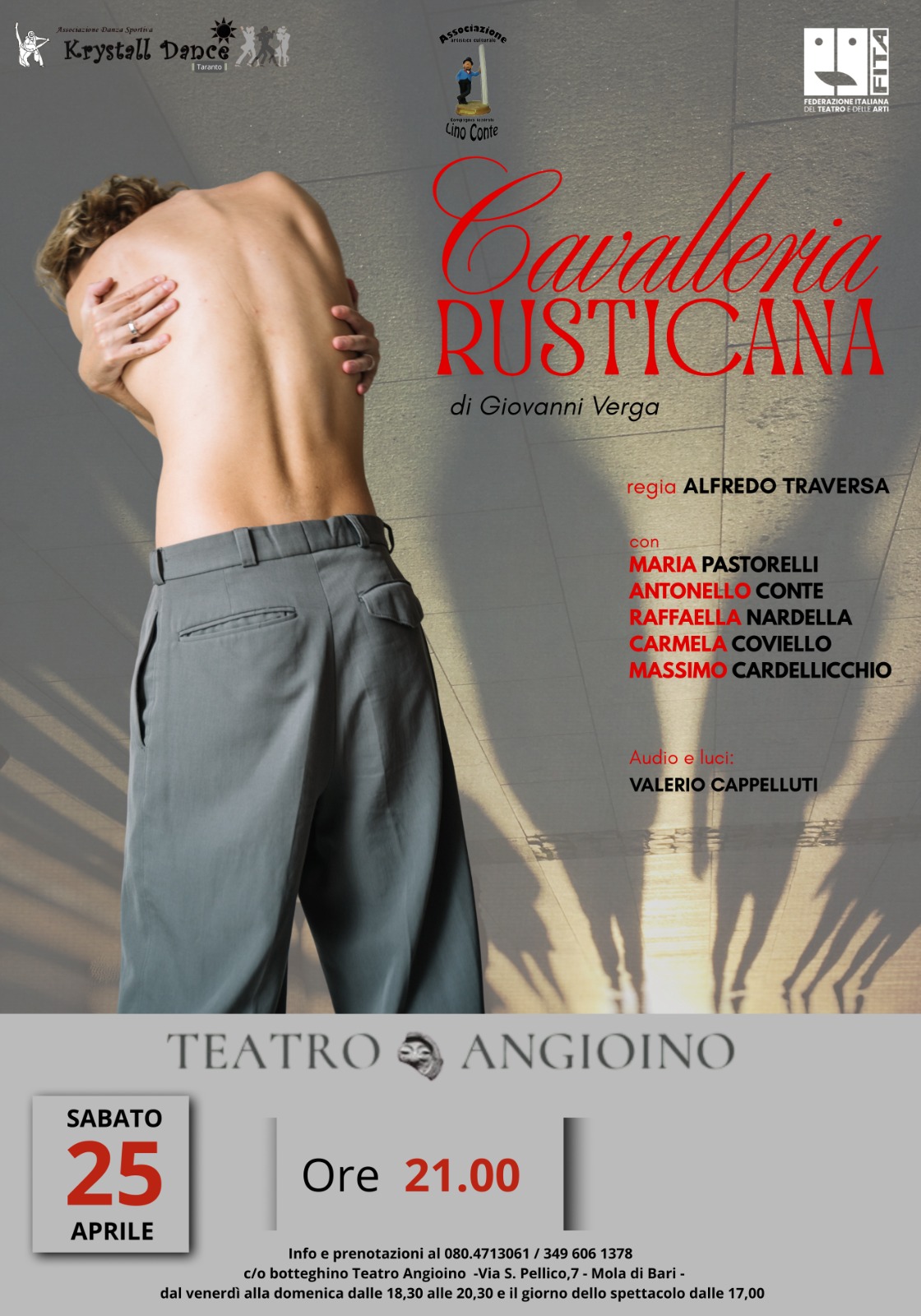 Teatro Angioino: ultimo appuntamento della ‘''XXV Stagione di Prosa''