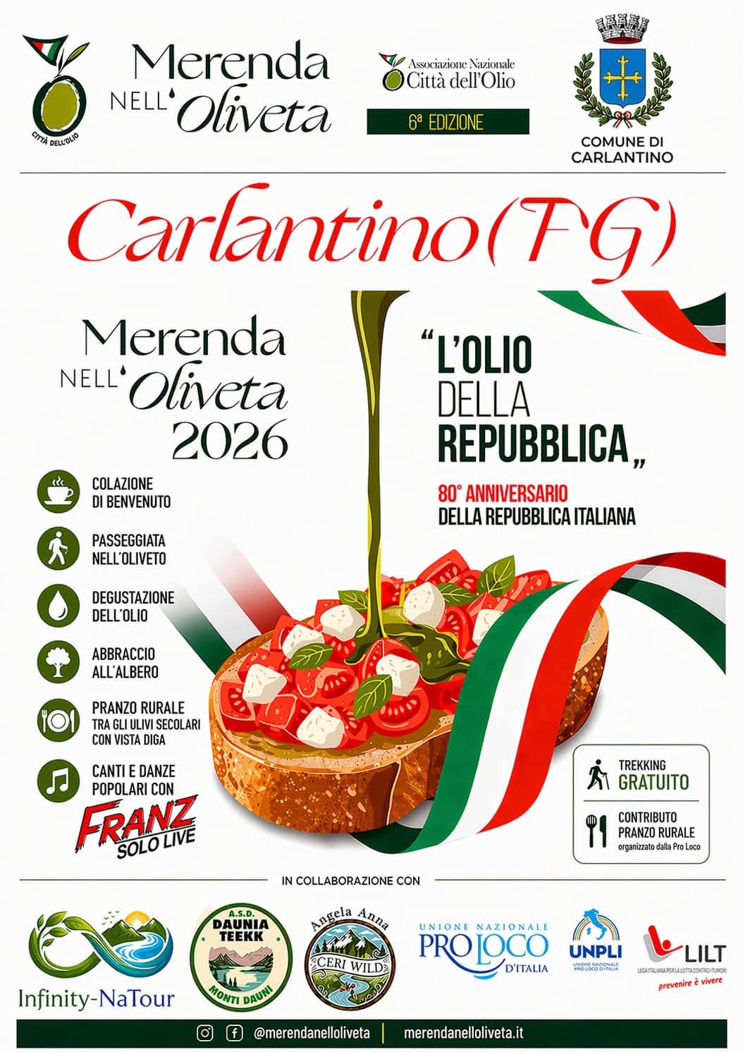 Merenda nell’Oliveta, a Carlantino ‘''L’olio della Repubblica''