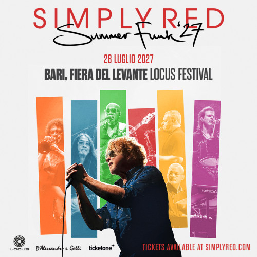 Simply Red a Bari: una notte di musica alla Fiera del Levante con il ‘’Summer Funk ’27''