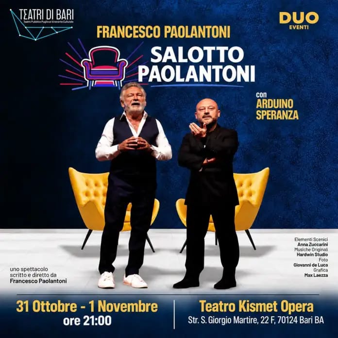 Francesco Paolantoni al Teatro Kismet: arrivano due serate all'insegna della grande comicità