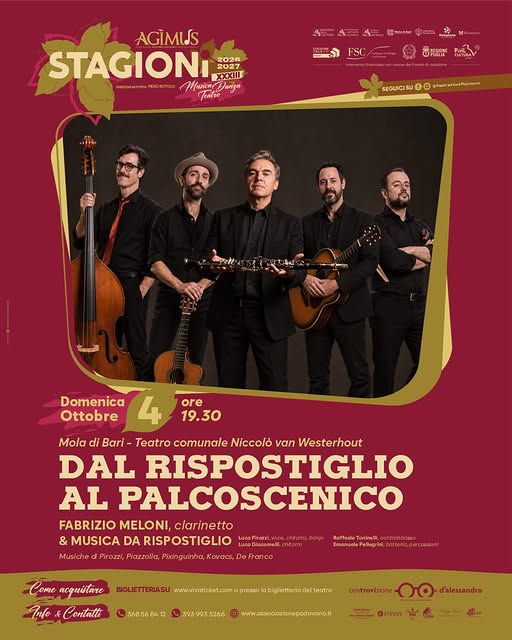 '' DAL RISPOSTIGLIO AL PALCOSCENICO  -  Teatro comunale Niccolò van Westerhout - STAGIONi_Agìmus_2026/27  ''
