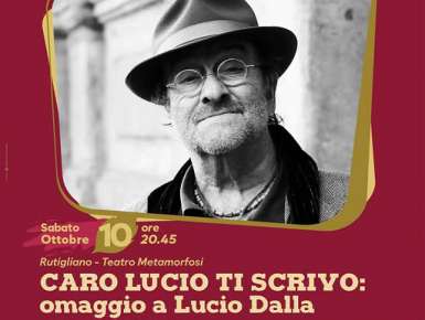 '' 𝗖𝗔𝗥𝗢 𝗟𝗨𝗖𝗜𝗢 𝗧𝗜 𝗦𝗖𝗥𝗜𝗩𝗢: 𝗼𝗺𝗮𝗴𝗴𝗶𝗼 𝗮 𝗟𝘂𝗰𝗶𝗼 𝗗𝗮𝗹𝗹𝗮 - Teatro  Metamorfosi  a  Rutigliano ''